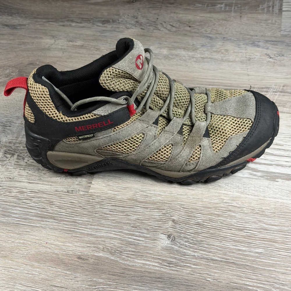 Merrell Moab 2 Waterproof Hiking Trail Shoes Mens 8 Earth Low Top J033031